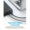 Vention COOBI tlačiarenský kábel USB 3.0, USB-A samec na USB-B samec, 3 m, 5 Gbps, čierny