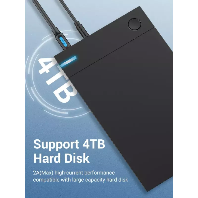Vention COOBI tlačiarenský kábel USB 3.0, USB-A samec na USB-B samec, 3 m, 5 Gbps, čierny