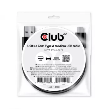 USB 3.2 Gen1 Type-A na Micro-USB kábel M/M 1 m CLUB3D CAC-1408