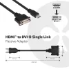 CLUB3D HDMI na DVI Single Link pasívny adaptér 0,40 m HDMI DVI