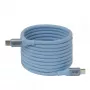 Club 3D CAC-3030 kábel USB-C Magnetic-Coil, 240 W PD3.1, obojsmerný, rýchle nabíjanie, 2 m (6,56 ft), modrý