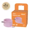 CLUB3D USB-C Magnetic-Coil 240W ružový kábel 2m USB 2.0