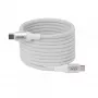 USB-C Magnetic-Coil kábel Club 3D CAC-3032 — biely, dizajn s magnetickou cievkou na nabíjanie a prenos dát