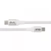 USB-C Magnetic-Coil kábel Club 3D CAC-3032 — biely, dizajn s magnetickou cievkou na nabíjanie a prenos dát