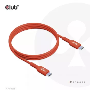 CLUB3D USB2 Type-C obojsmerný USB-IF certifikovaný kábel dáta 480 Mbit/s, PD 240W (48V/5A) EPR M/M 4m
