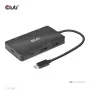 CLUB3D USB Gen2 Type-C na Dual DisplayPort 4k60Hz 7-in-1 HUB
