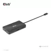CLUB3D USB Gen2 Type-C na Dual DisplayPort 4k60Hz 7-in-1 HUB