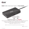 CLUB3D USB Gen2 Type-C na Dual DisplayPort 4k60Hz 7-in-1 HUB