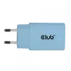 CLUB3D 2-pack USB-C nabíjačka 30 Watt biela, interiér, AC, modrá