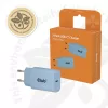 CLUB3D 2-pack USB-C nabíjačka 30 Watt biela, interiér, AC, modrá