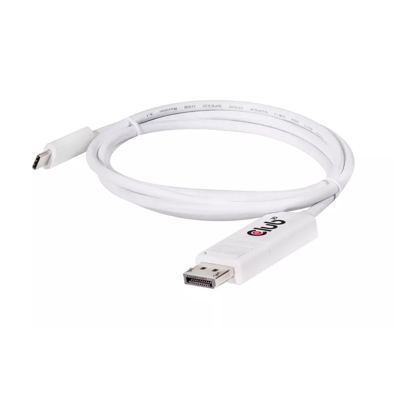 CLUB3D USB 3.1 typ C kábel na DisplayPort 1.2 UHD adaptér
