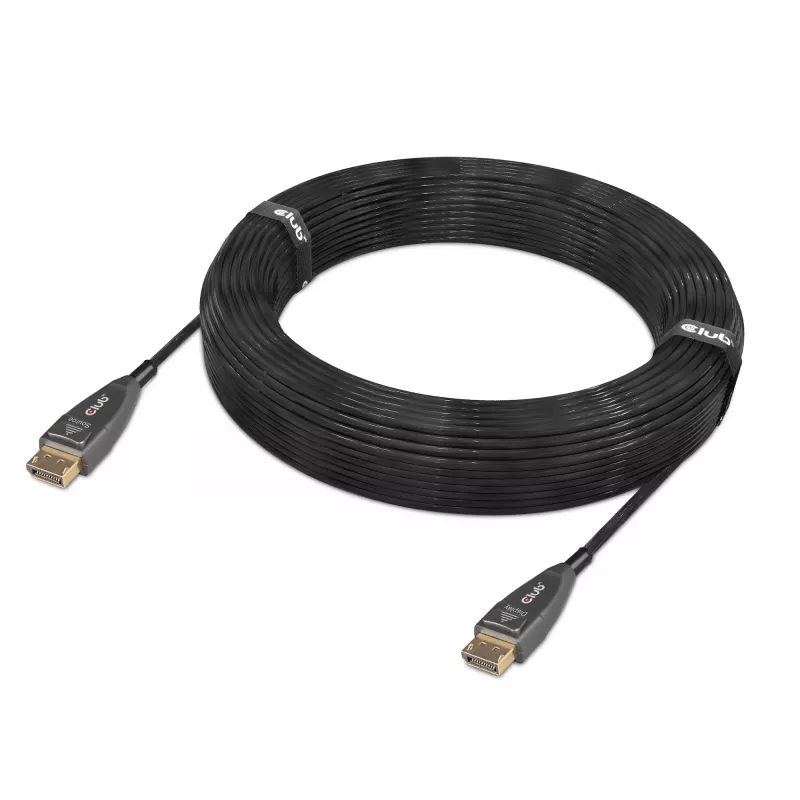 CLUB3D DisplayPort 1.4 Active Optical Cable jednosmerný 4K120Hz 8K60Hz M/M 20m/65.62ft