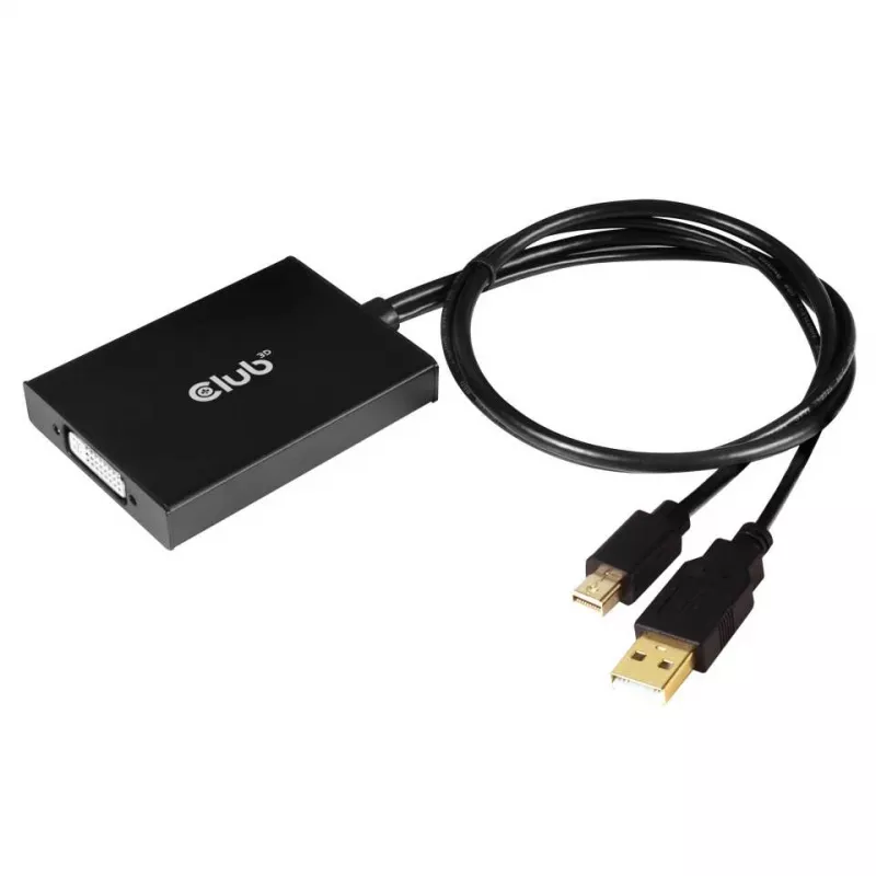 Aktívny adaptér MiniDisplayPort 1.2a na Dual Link DVI-D CLUB3D CAC-1130