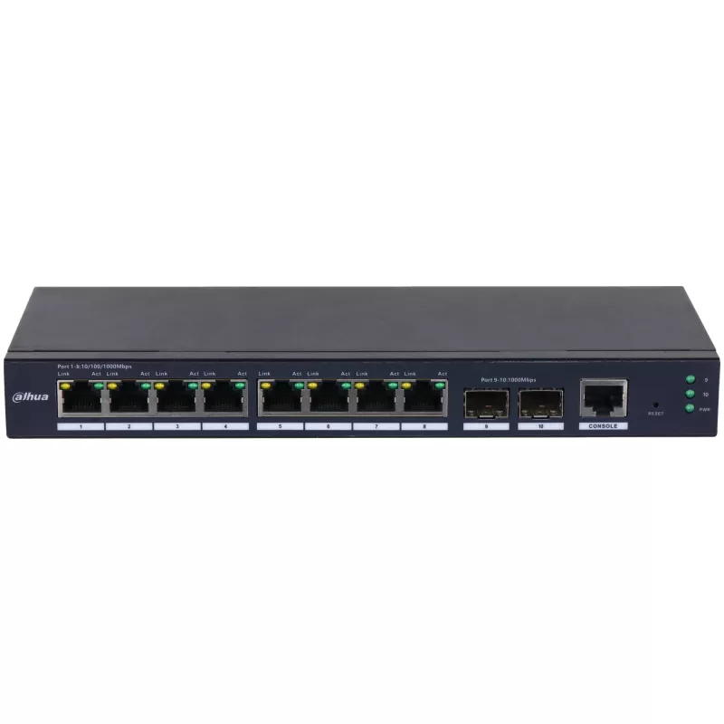 Dahua Technology SG4010-2F managed L2 Gigabit Ethernet (10/100/1000) čierny
