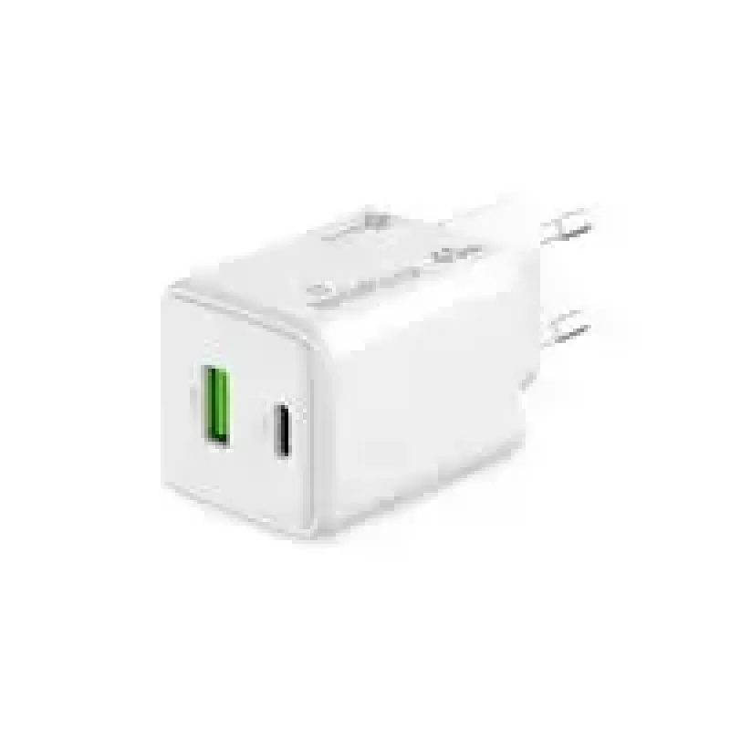 MediaRange MRMA113-2 USB-C 45W AC vnútorná nabíjačka pre smartfón a tablet, biela, vstup 100–240 V