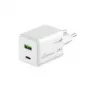 MediaRange MRMA113-2 USB-C 45W AC vnútorná nabíjačka pre smartfón a tablet, biela, vstup 100–240 V
