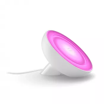 Philips Hue White and Colour Ambience Bloom stolová lampa, inteligentná stolová lampa, ZigBee, biela, integrovaná LED, kov, nevymeniteľné svetelné zdroje