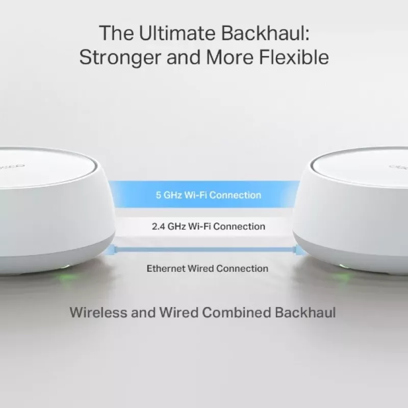 TP-Link DECO BE22(1-PACK) Mesh WLAN systém dualband (2,4 GHz / 5 GHz) Wi-Fi 7 (802.11be) biely 2 interné