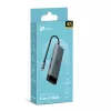 USB Type-C hub TP-Link UH7021C — HDMI, USB 3.2 Gen1, USB 2.0, SD/microSD, 5000 Mbit/s, hliník čierny