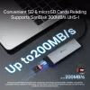 USB Type-C hub TP-Link UH7021C — HDMI, USB 3.2 Gen1, USB 2.0, SD/microSD, 5000 Mbit/s, hliník čierny