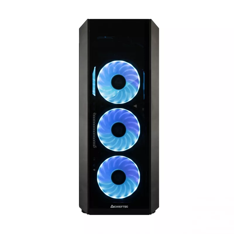 Chieftec Scorpion 3 GL-03B-OP skriňa Midi Tower, ATX/MicroATX/Mini-ITX, čierna, RGB, sklenené panely
