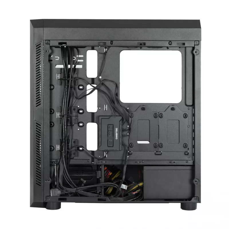 Chieftec Scorpion 3 GL-03B-OP skriňa Midi Tower, ATX/MicroATX/Mini-ITX, čierna, RGB, sklenené panely