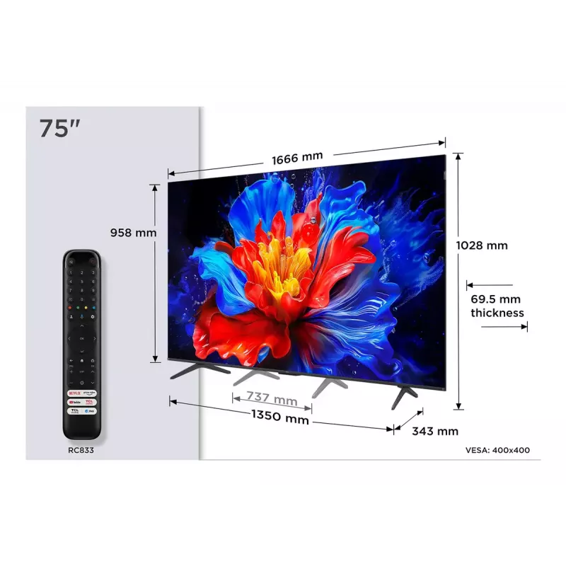 Televízor TCL P8K 75