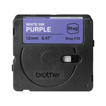 Páska na etikety Brother BTAG-F31 čierna na fialovej 1,2 cm 4 m