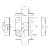 Stropný držiak Multibrackets M Universal Projector 200 s jemným nastavením