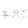 Stropný držiak Multibrackets M Universal Projector 200 s jemným nastavením