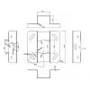 Multibrackets M Universal projektorový stropný držiak 1600-3000 s jemným nastavením