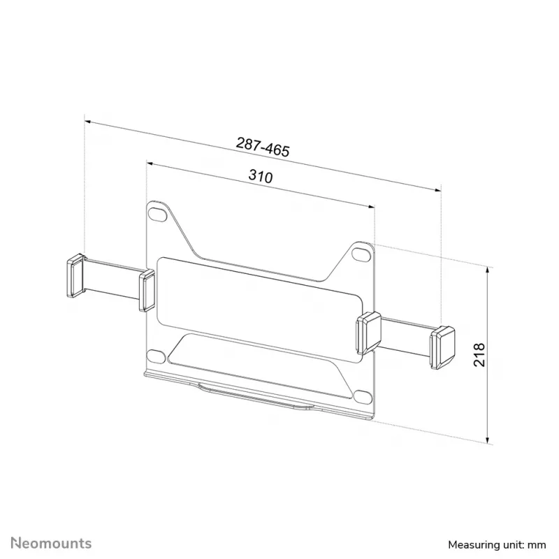 Neomounts ADS20-425BL1 držiak na notebook 11,6-17,3