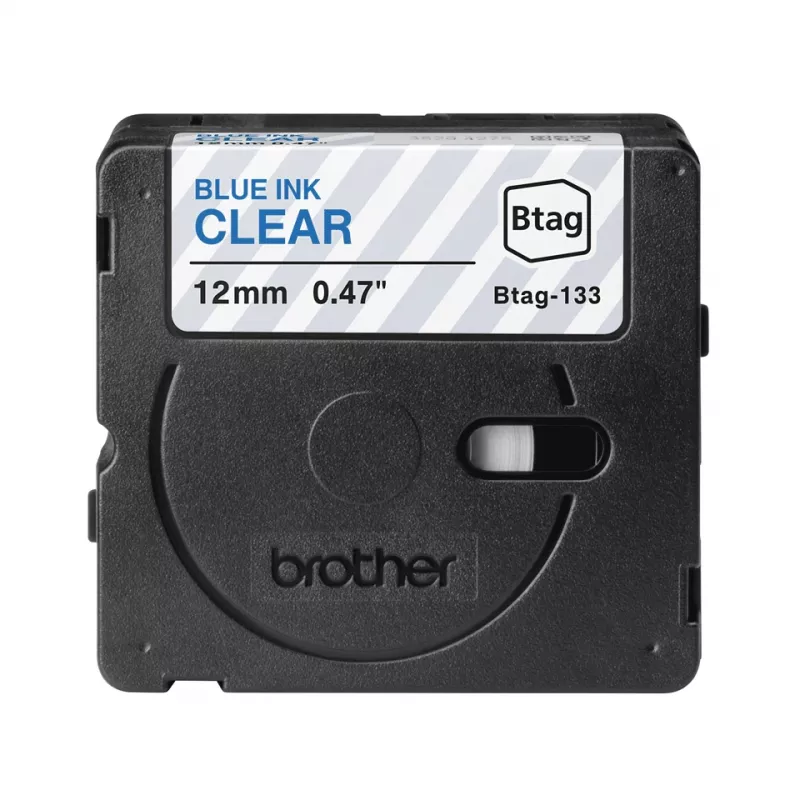 Brother BTAG-133 páska na popisovanie modrá na priehľadnej