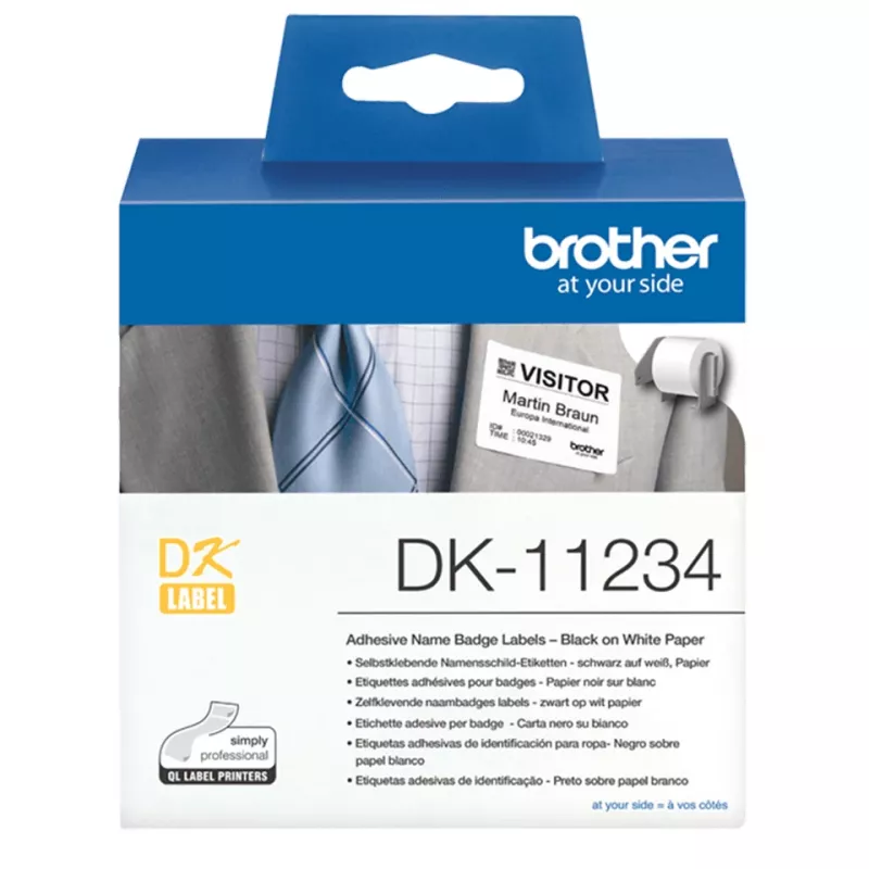 Brother DK-11234 tlačová etiketa biela samolepiaca tlačová etiketa