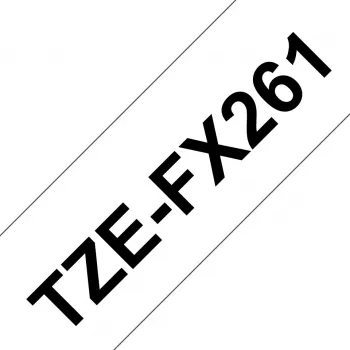 Popisovacia páska Brother TZE-FX261 čierna na bielej