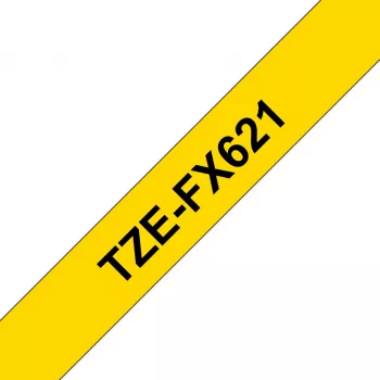 Popisovacia páska Brother TZE-FX621 čierna na žltej