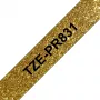 Popisovacia páska Brother TZE-PR831 čierna na zlatej
