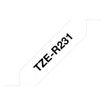 Popisovacia páska Brother TZE-R231 čierna na bielej