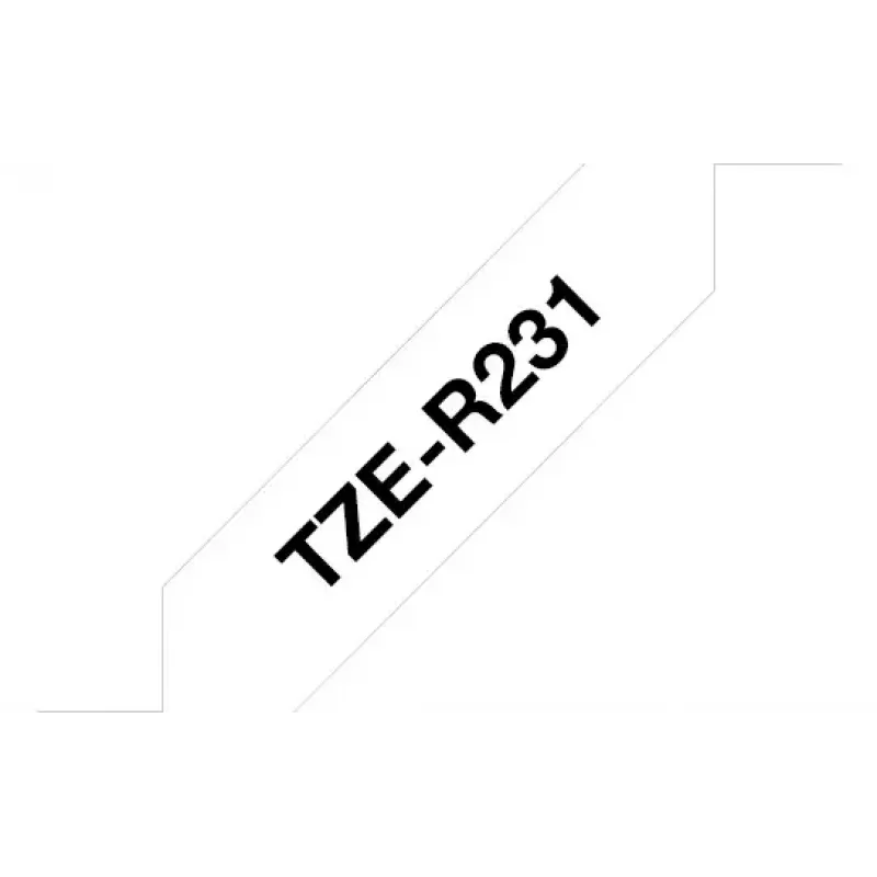 Popisovacia páska Brother TZE-R231 čierna na bielej