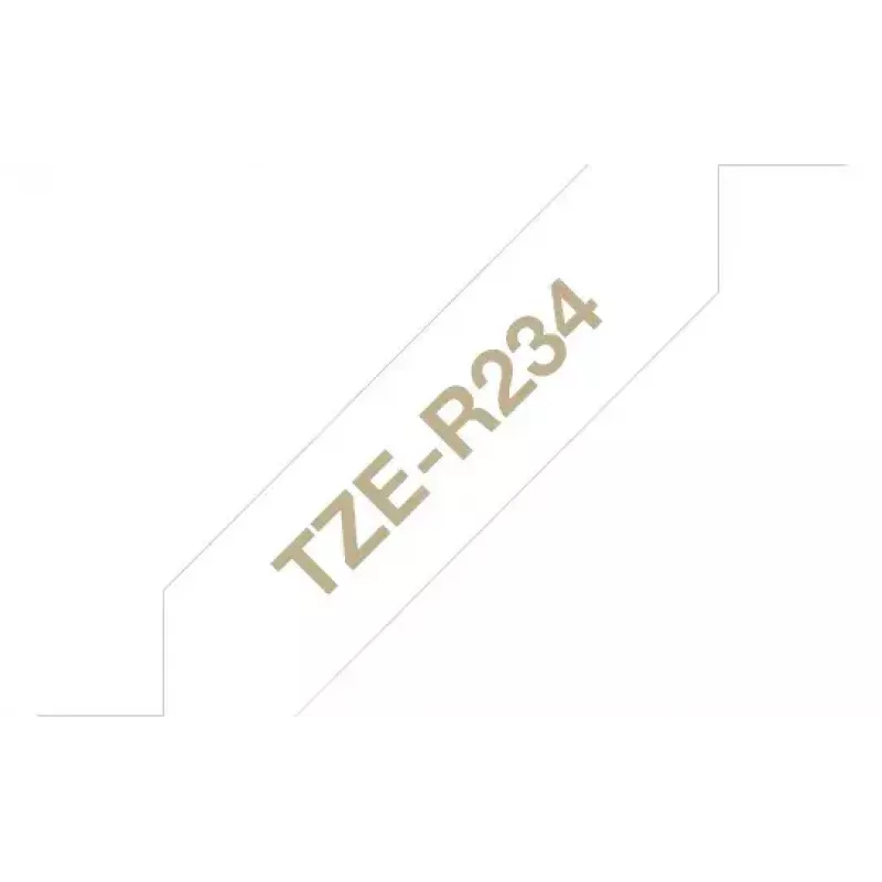 Popisovacia páska Brother TZE-R234 zlatá na bielej