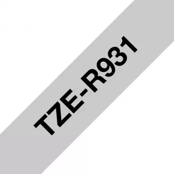 Popisovacia páska Brother TZE-R931 čierna na striebornej
