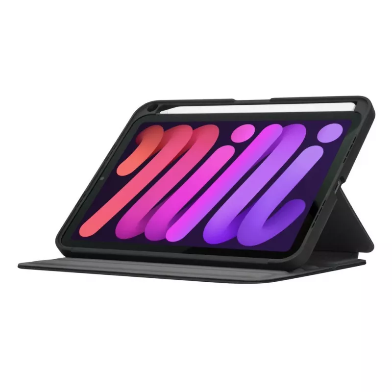 Targus Click-In THZ912GL puzdro s vyklápacím krytom pre Apple iPad mini (6. generácia), 8,3 palca (21,1 cm), čierne