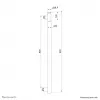 Neomounts ACL25-500BL predlžovacia tyč stropného držiaka pre projektor - výška 89 cm