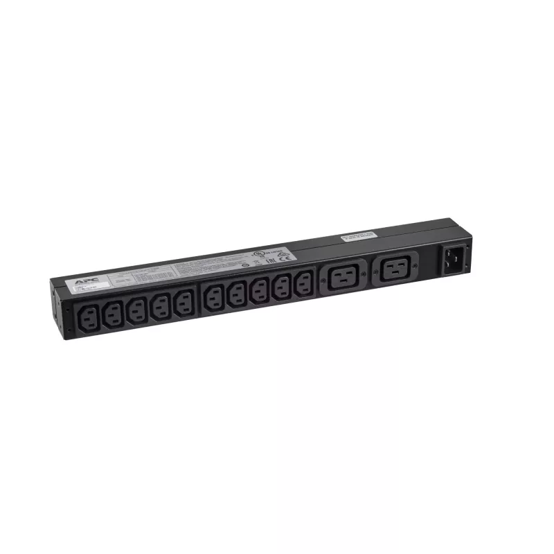 APC RACK PDU BASIC 1 U 16A 230V jednotka rozvodu napájania (PDU) 12 AC výstupov 0U/1U čierna