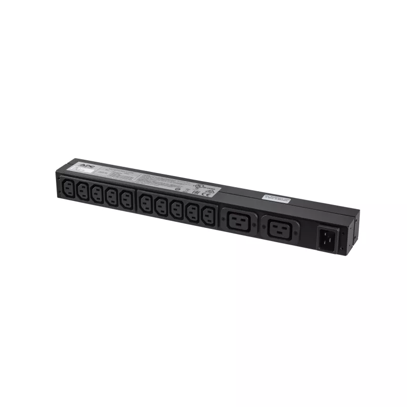 APC RACK PDU BASIC 1 U 16A 230V jednotka rozvodu napájania (PDU) 12 AC výstupov 0U/1U čierna