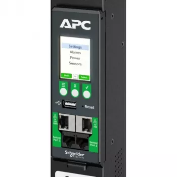 APC NetShelter Rack PDU Advanced, Metered, 3-fázová, 11 kW 400 V 16 A alebo 11,5 kW 415 V 20 A, 42 výstupov, IEC309