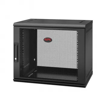 APC NetShelter WX AR109SH4 - 9U, 19-palcový patch panel, nástenná montáž, predmontovaný, hĺbka 400 mm