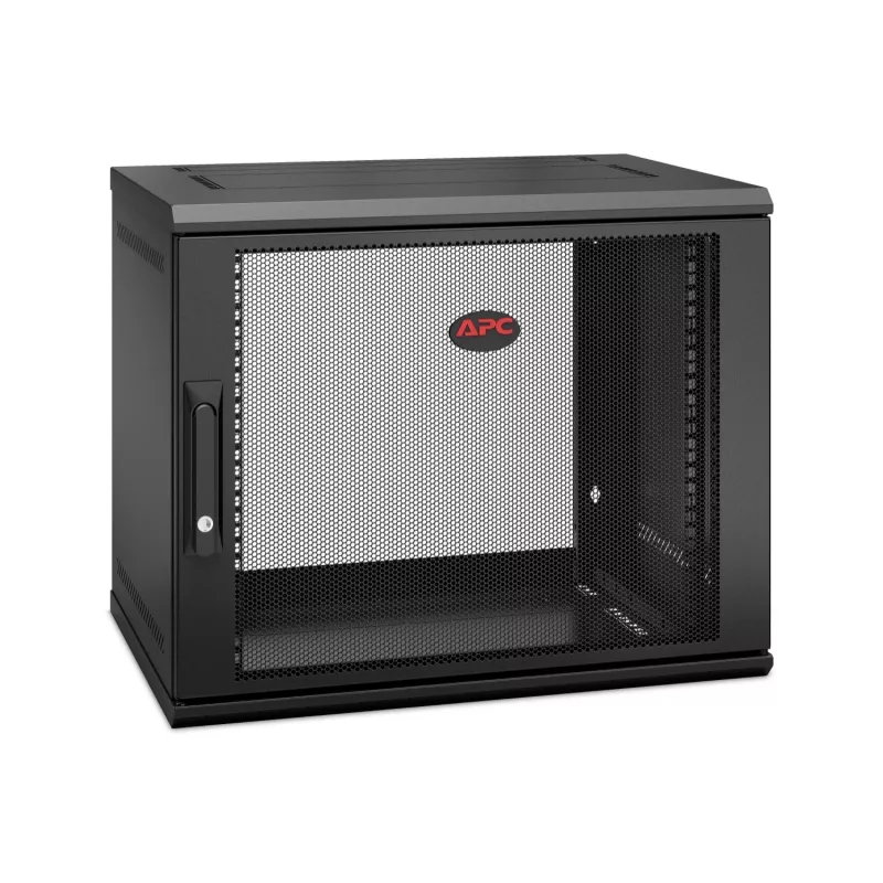APC NetShelter WX AR109SH4 - 9U, 19-palcový patch panel, nástenná montáž, predmontovaný, hĺbka 400 mm