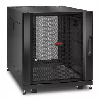 APC NetShelter SX, serverový rack, 12U, čierna, 658H x 600B x 900T mm