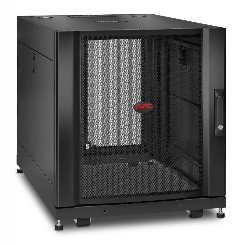 APC NetShelter SX, serverový rack, 12U, čierna, 658H x 600B x 900T mm